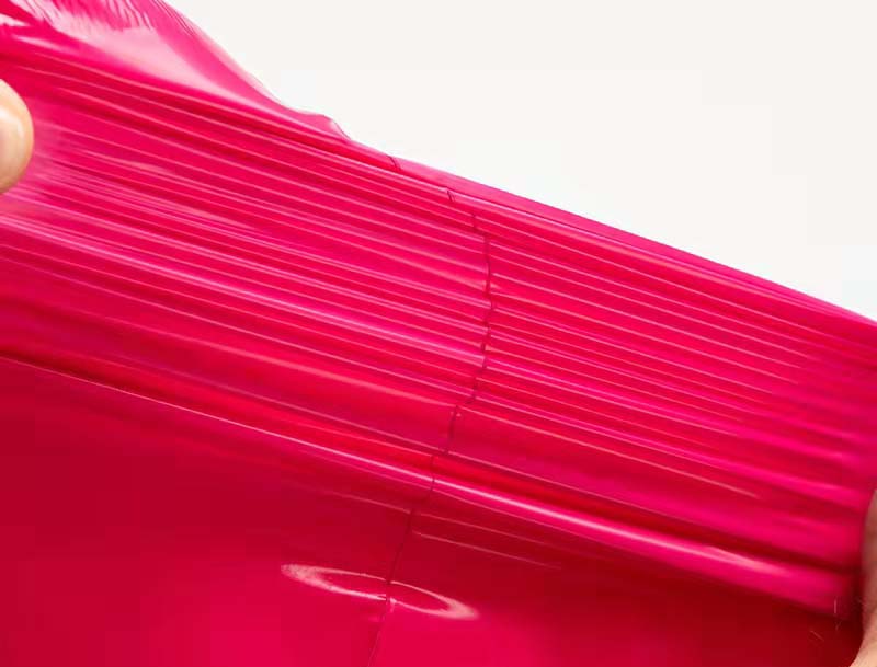 兴文玫红色快递袋-05